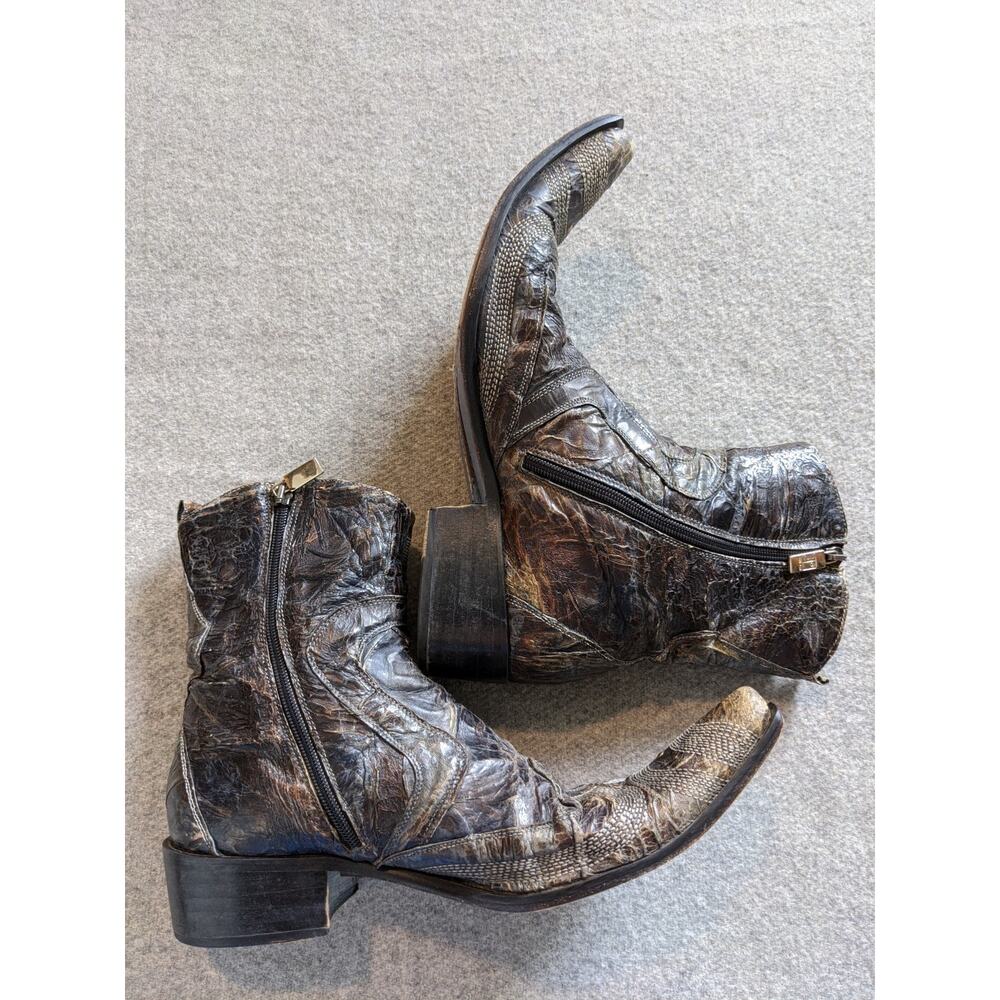 Ghost Italy Mens Boots Mens Size 8 Vero Cuoio Leather Multicolor Western Style